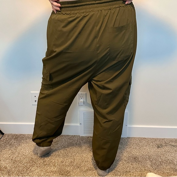 Dark Green Jogger Pants | Plus-Size Bottoms | Active Zone, Penningtons - Picture 2 of 2